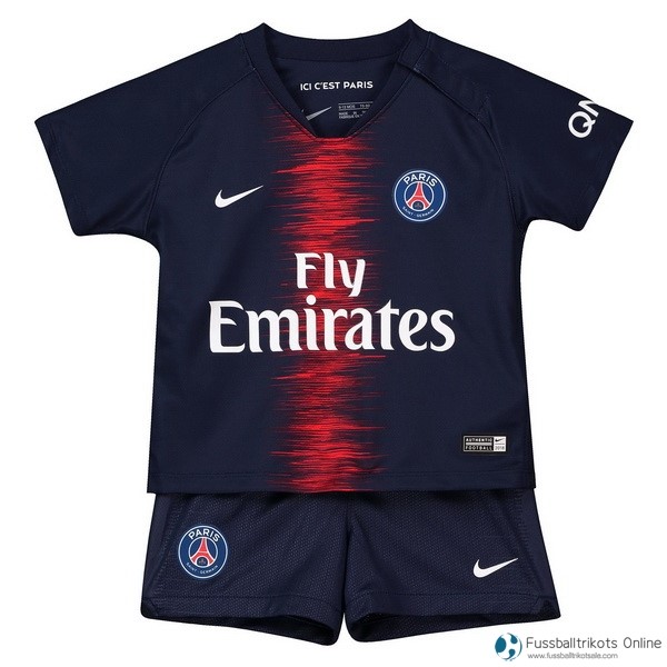 Paris Saint Germain Trikot Heim Kinder 2018-19 Blau Fussballtrikots Günstig